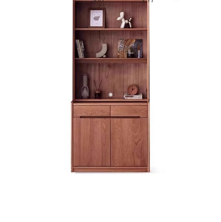 Oak Solid wood corner floor-standing free combination bookshelf<