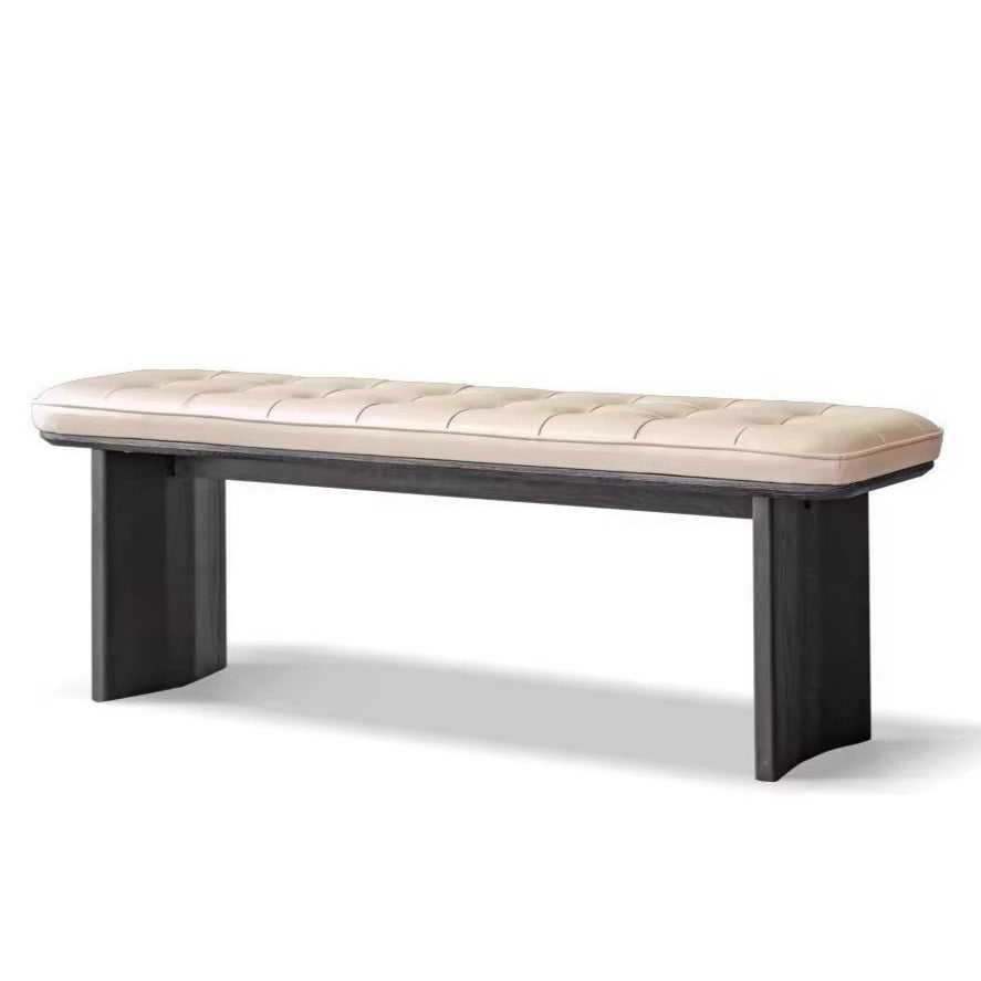 Oak Solid Wood Luxury Soft Bench with wide and thick legs