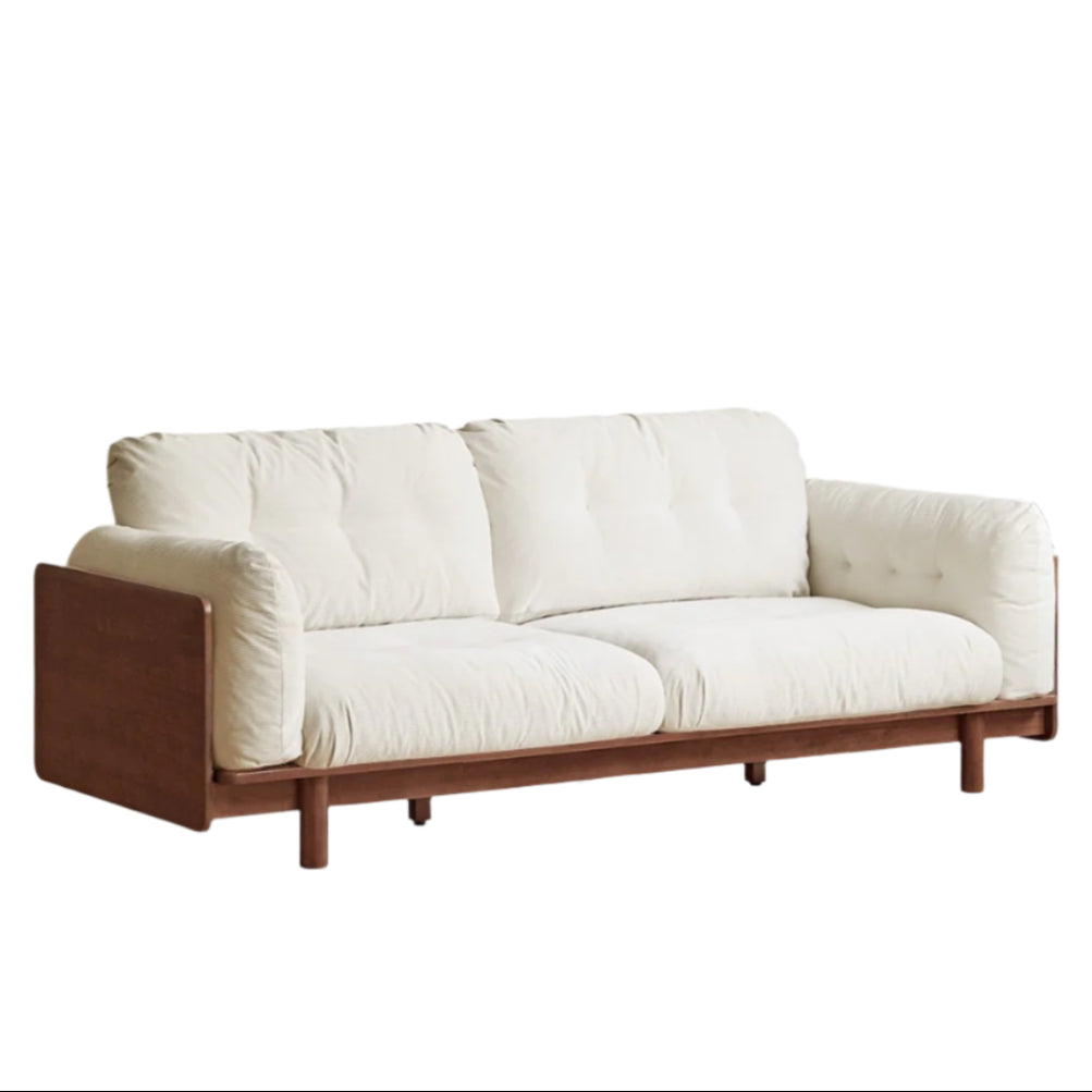 Rubber Solid Wood American Light Luxury Sofa