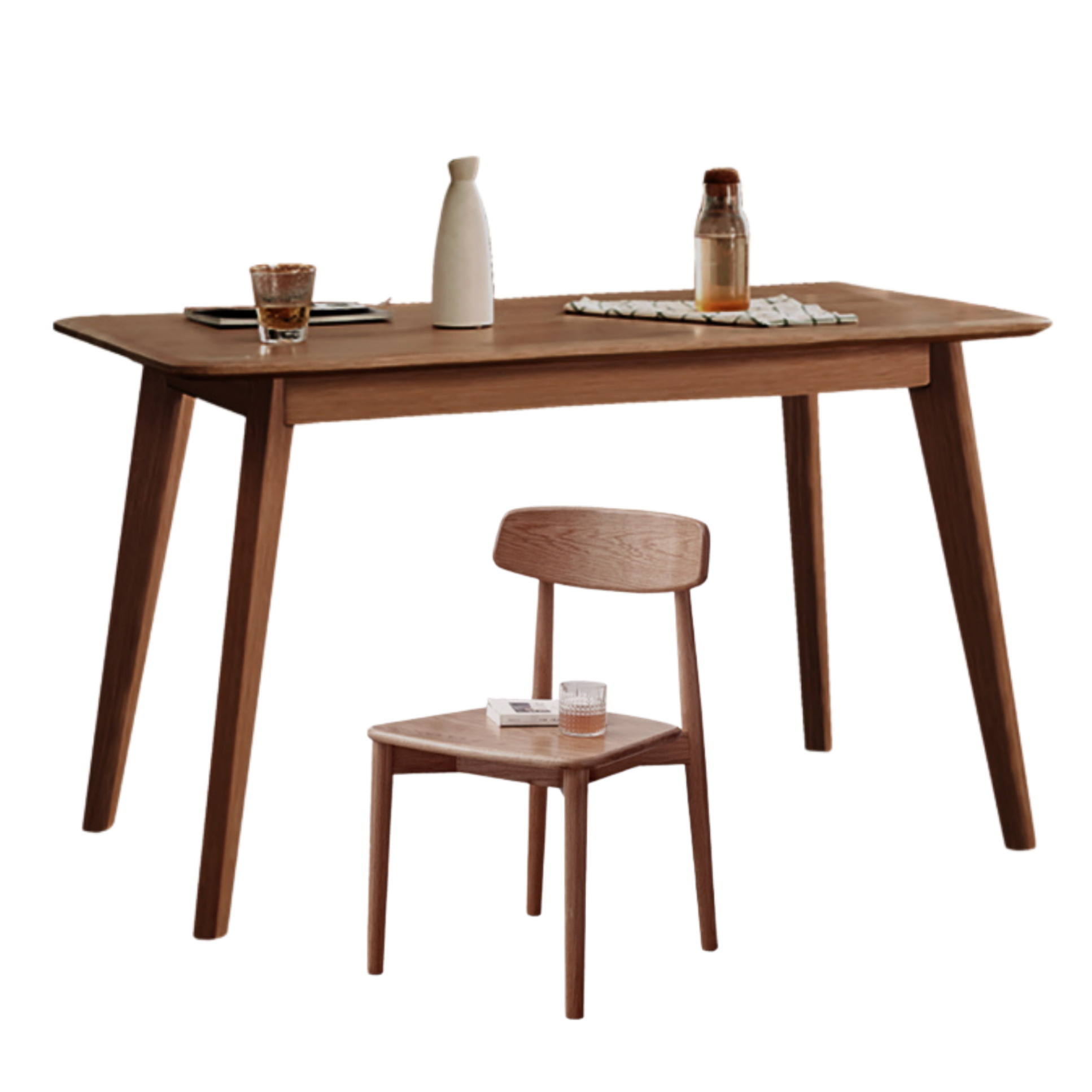 Ash, Oak Solid Wood Modern Dining Table