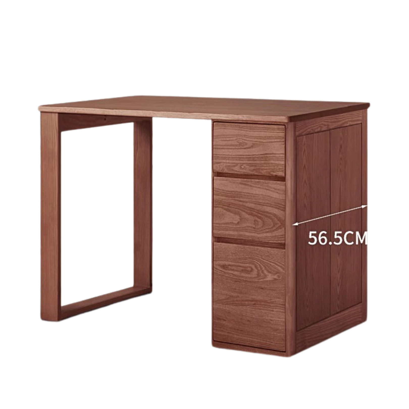 Ash Solid wood twin double office desk-