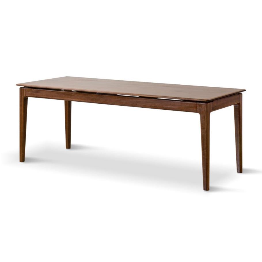 Black walnut solid wood rectangular dining table