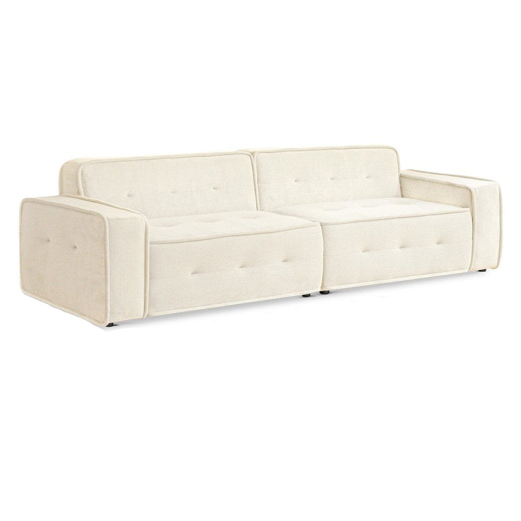 Fabric sofa modern simple tofu block sofa