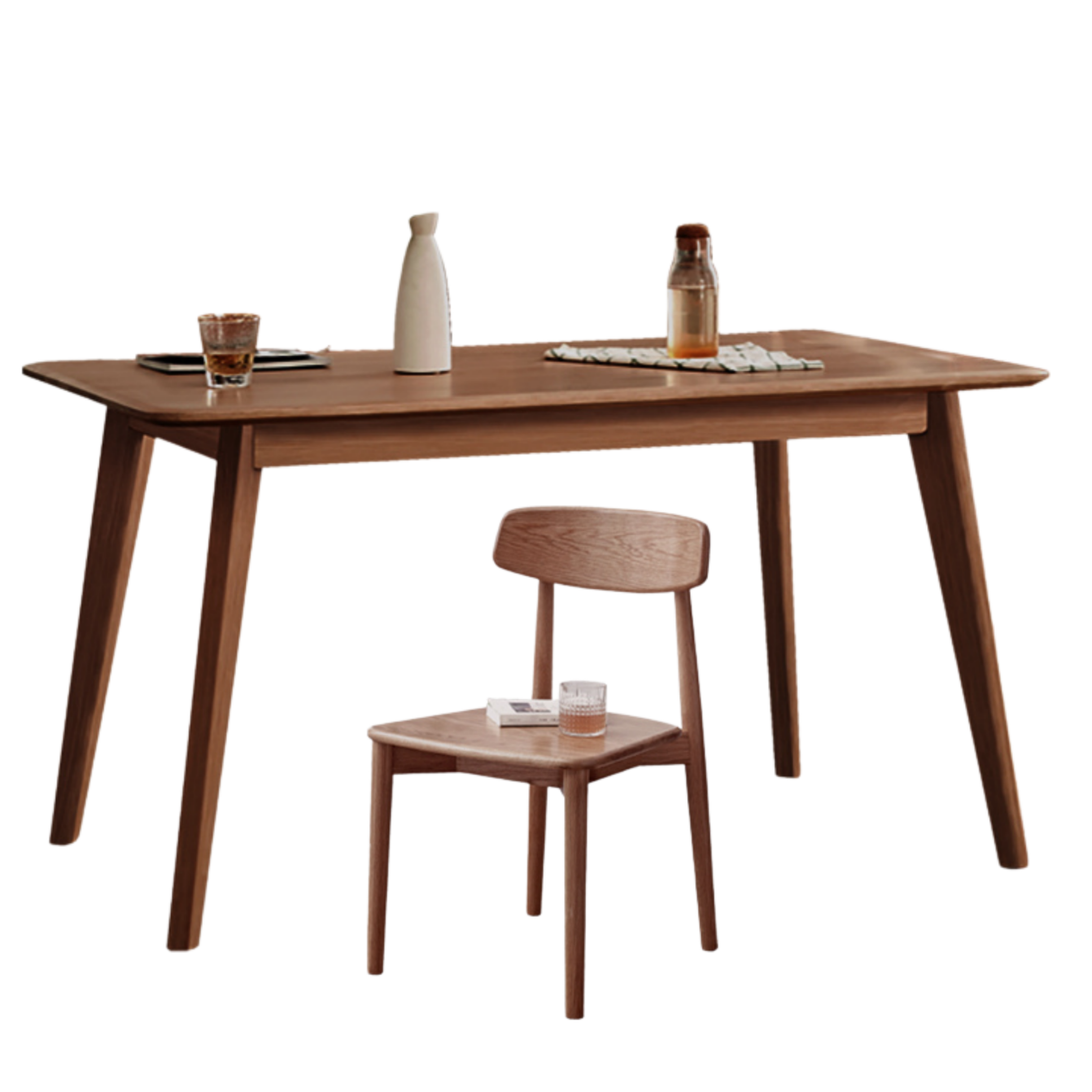Ash, Oak Solid Wood Modern Dining Table