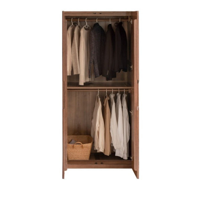 Oak Solid Wood Modern Wardrobe