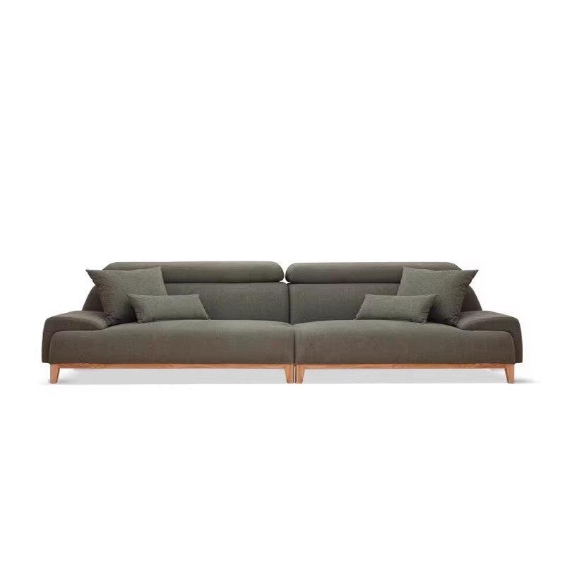 Fabric Combination High Back Sofa