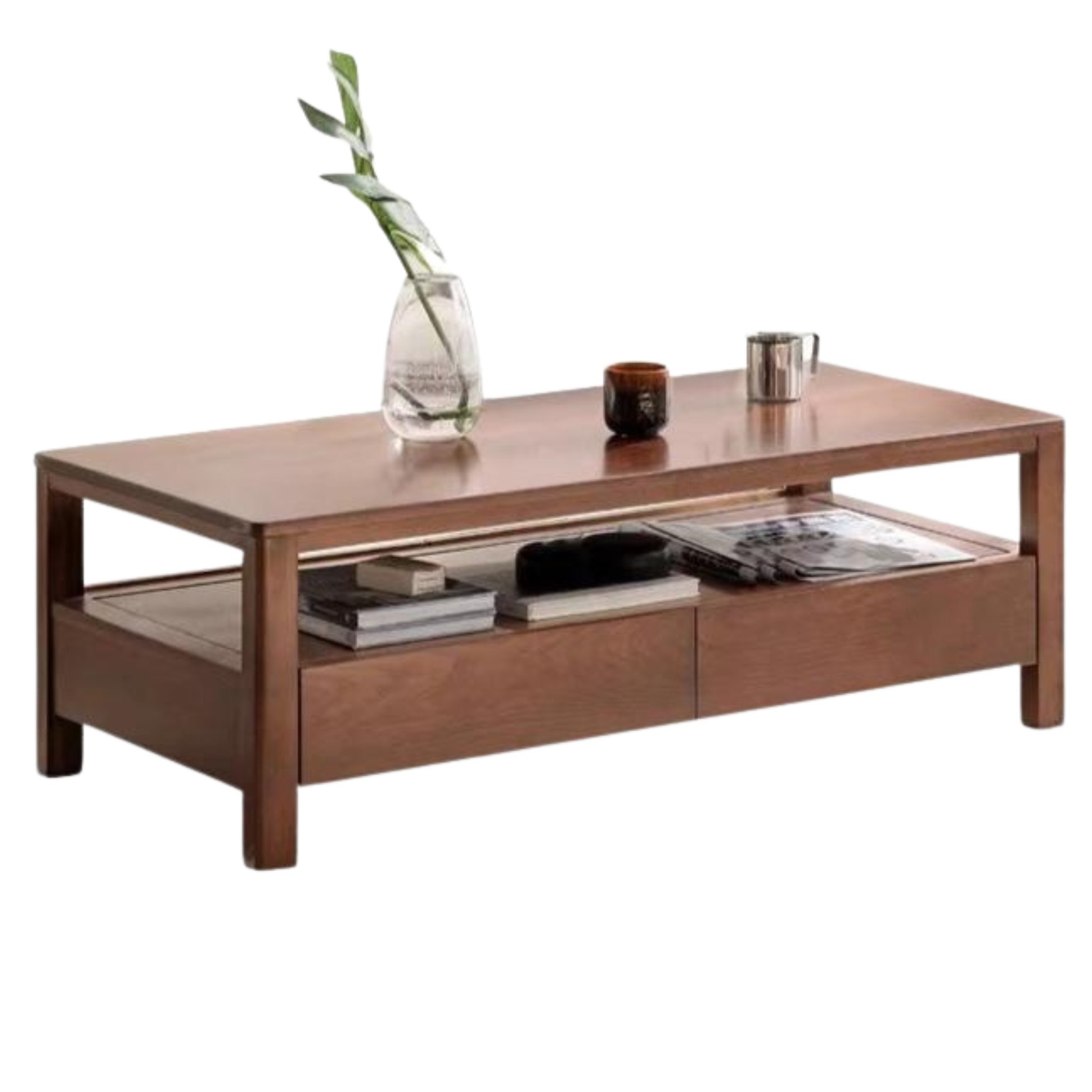 Oak solid wood Nordic minimalist modern coffee table