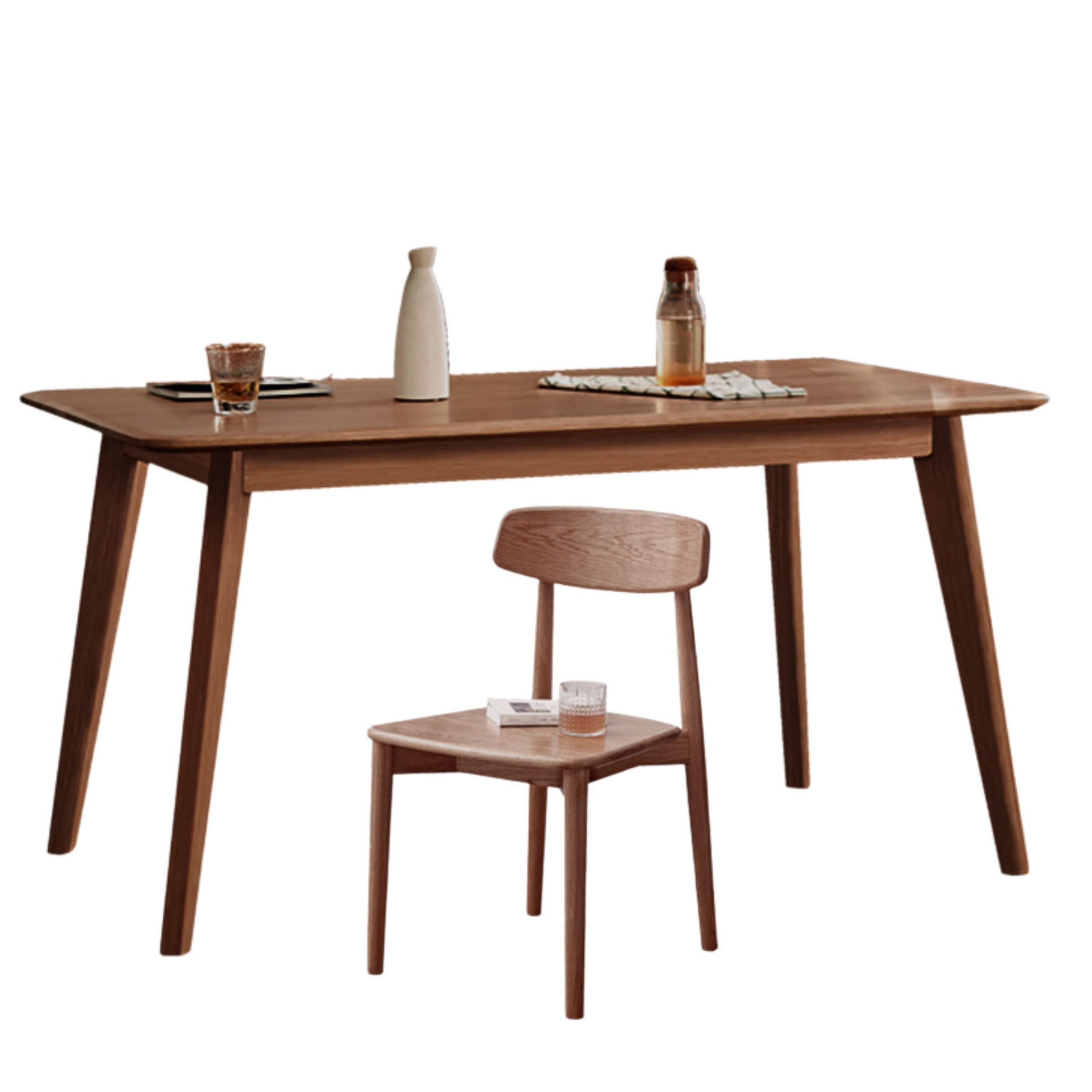 Ash, Oak Solid Wood Modern Dining Table