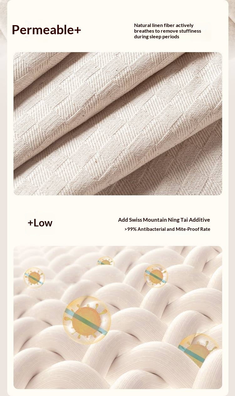 Zero-Glue Soy Fiber Mattress — Independent Spring Model, Thick Latex Support Mattress