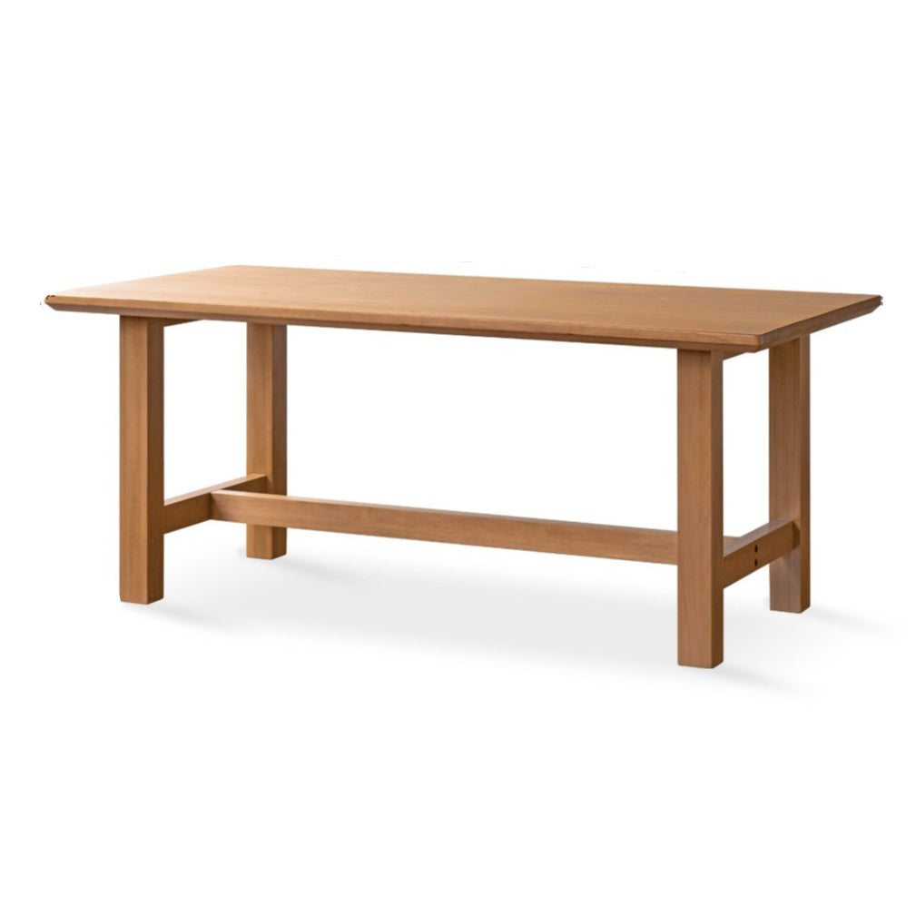 Poplar solid wood modern large board rectangular dining table