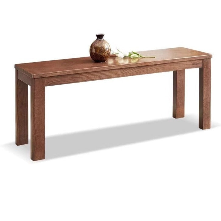 Oak, Black Walnut Solid Wood Nordic Long Bench