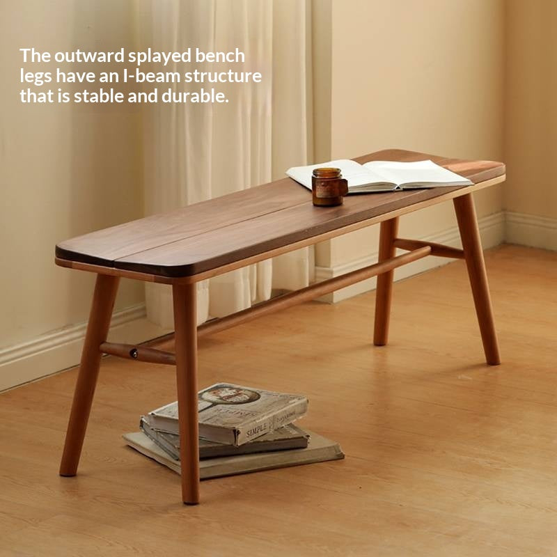 Cherry Solid Wood Long Bench