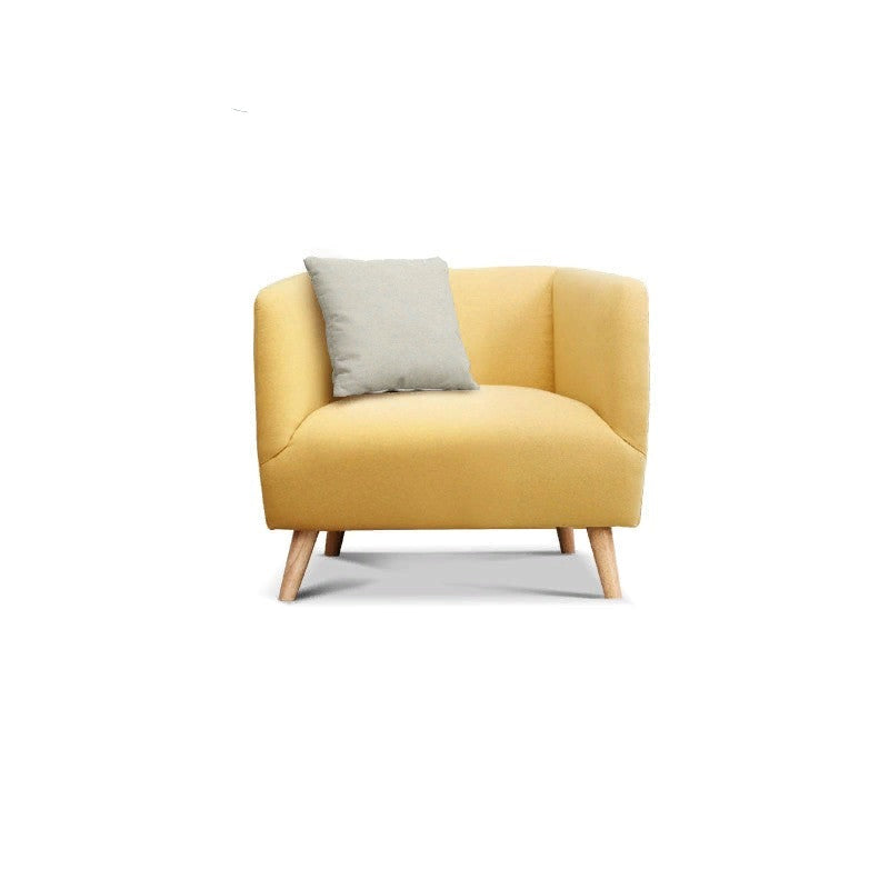 Fabric Armchair yellow"