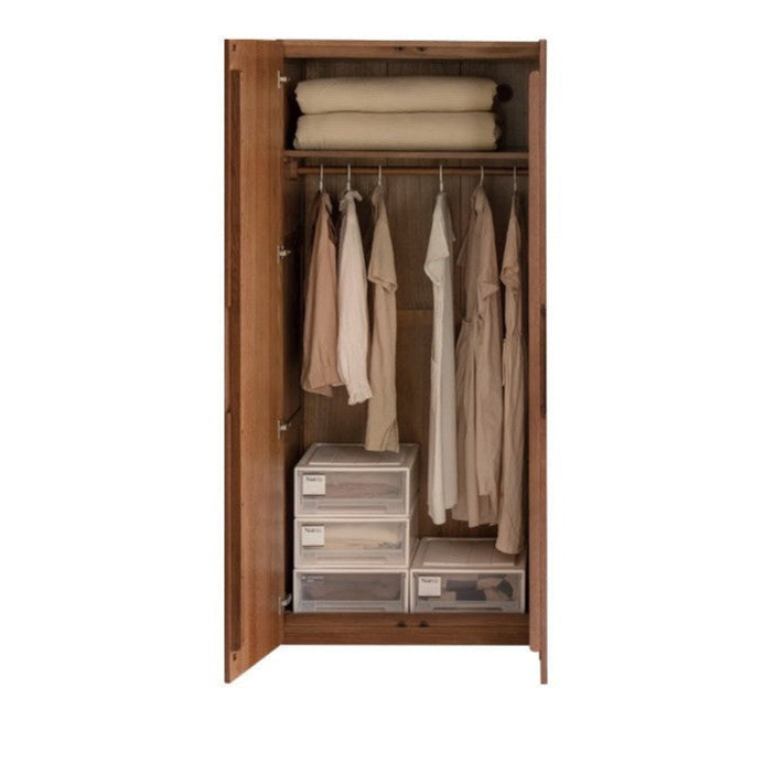 Oak Solid Wood Modern Wardrobe