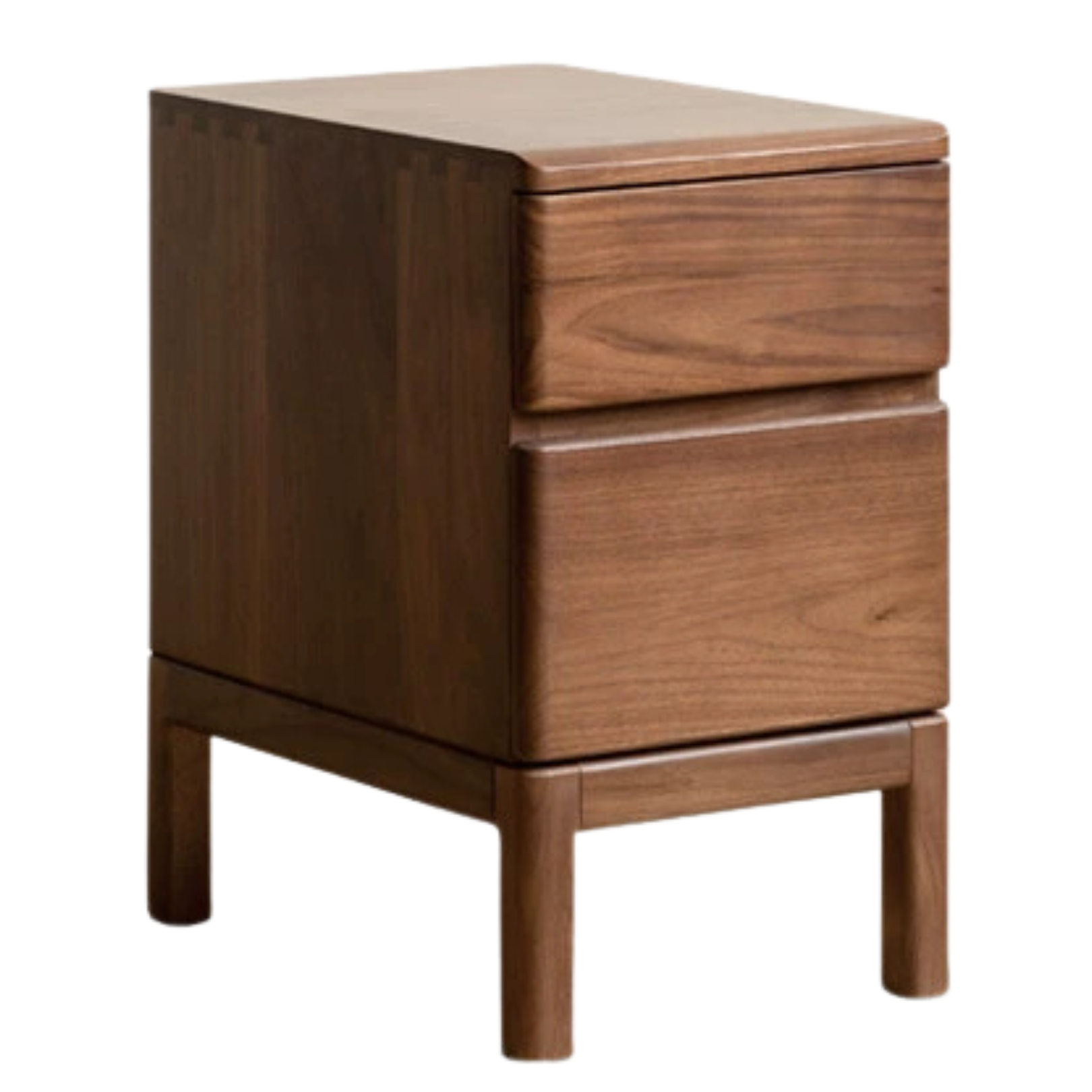 Black walnut, Ash solid wood storage nightstand