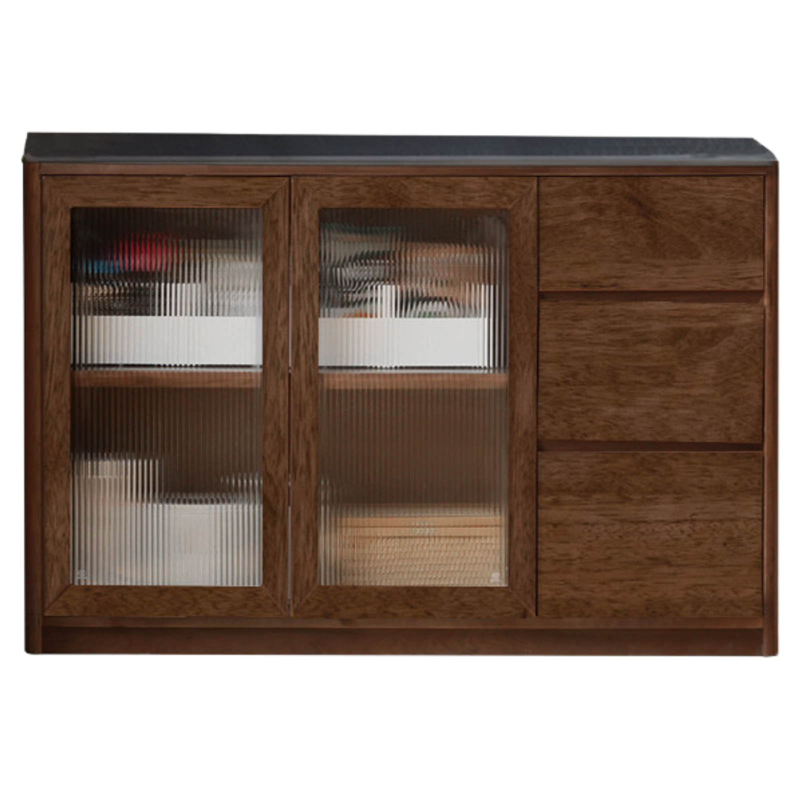 Sandalwood Solid Wood Rock Board Modern Sideboard