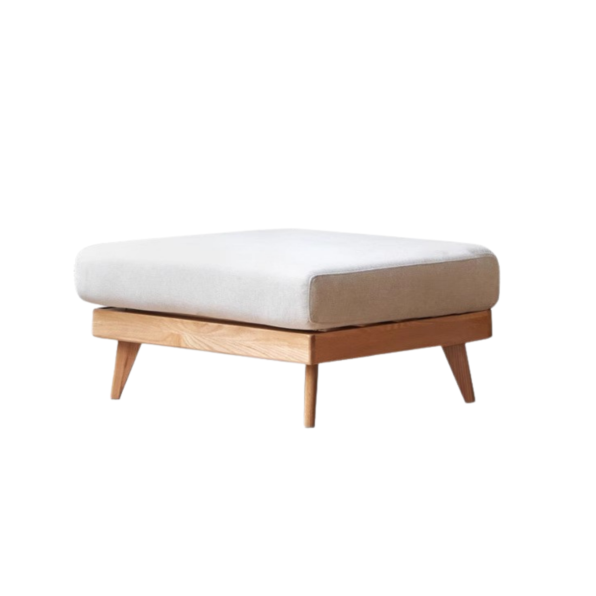 Oak, Ash, Poplar, Black Walnut Solid Wood Footstool Small Fabric Stool For Home