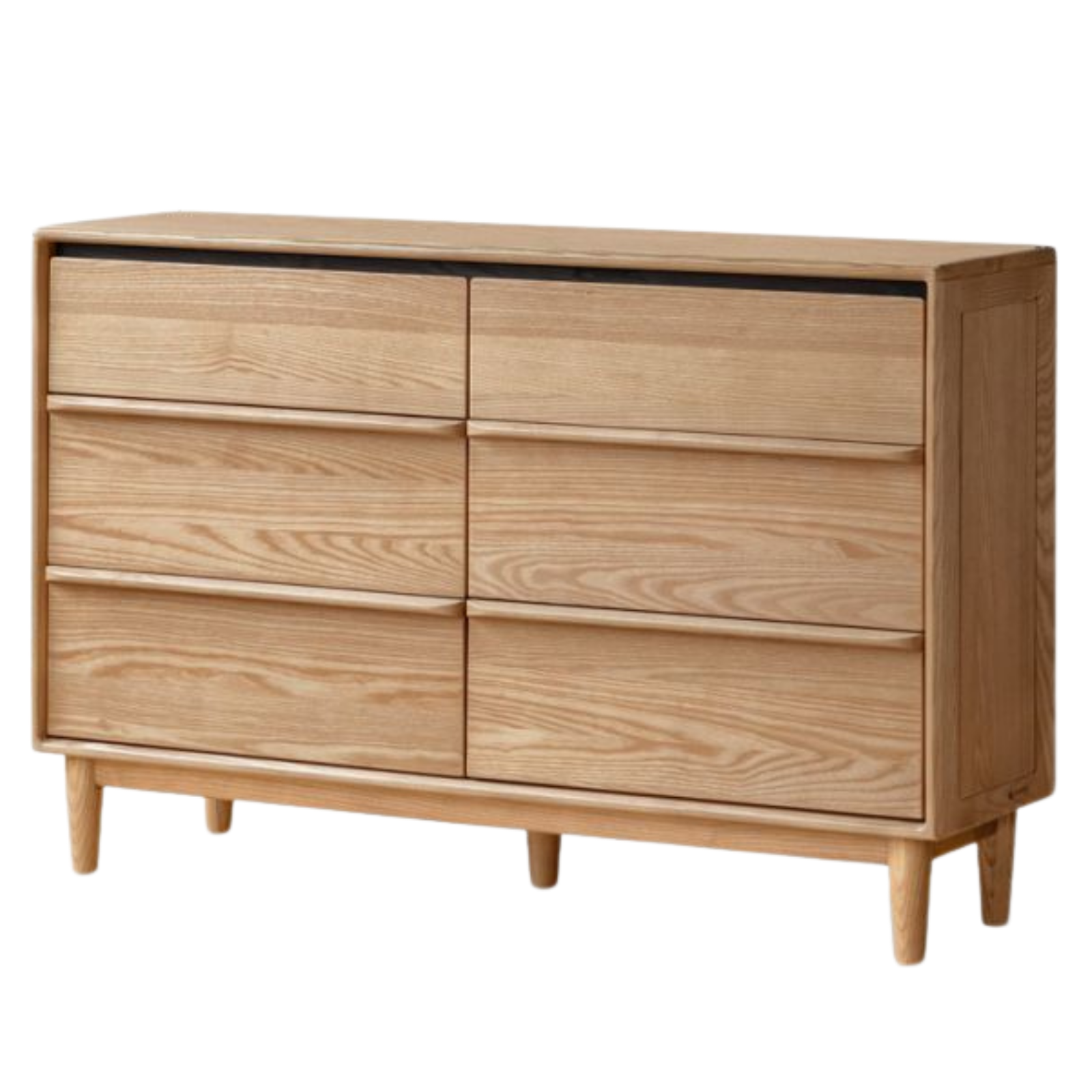 Ash Solid Wood Modern Drawer Cabinet