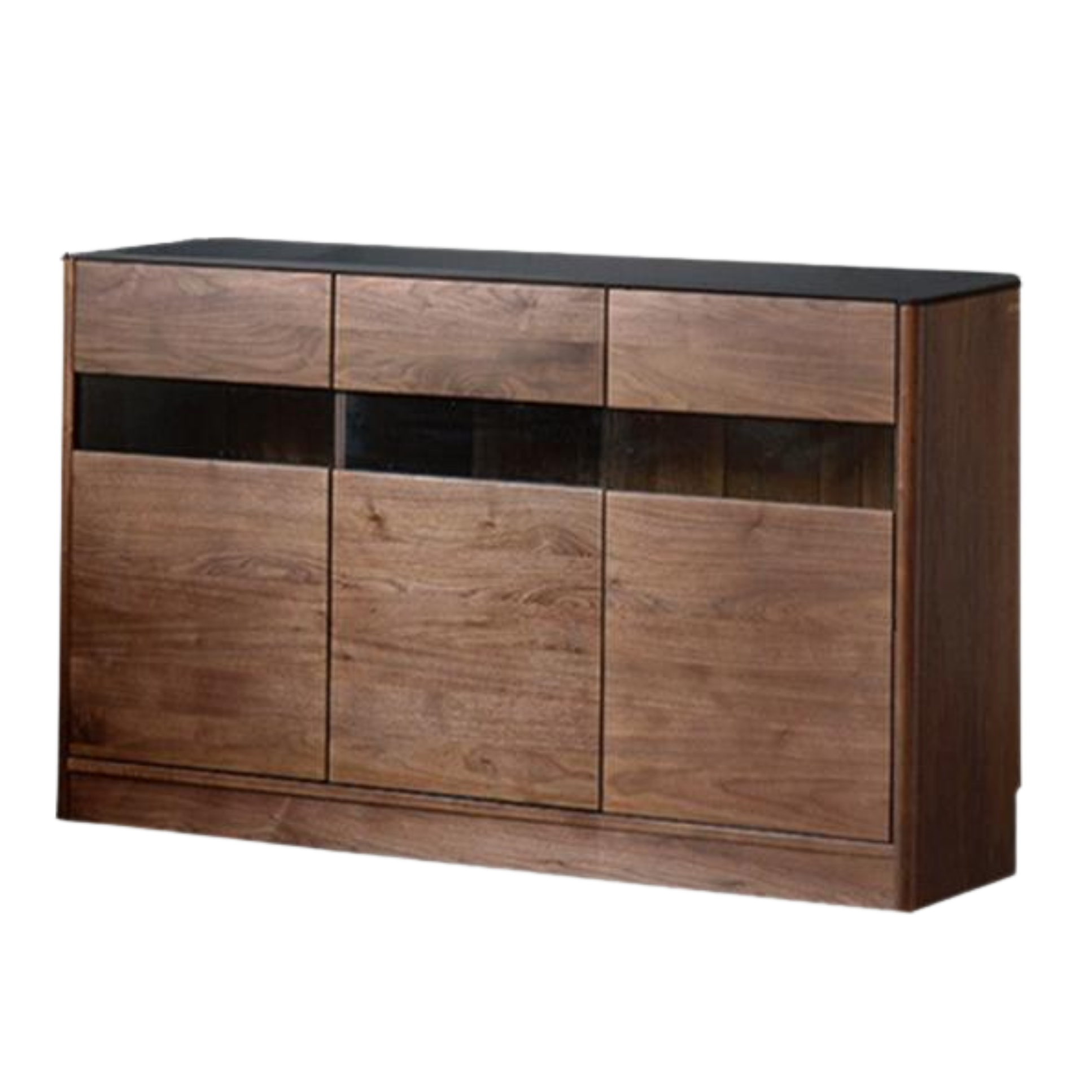 Black Walnut Solid Wood Rock Board Dining Sideboard