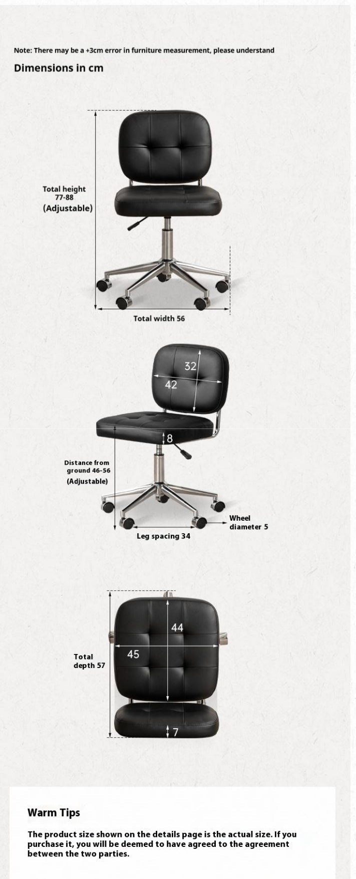 Fabric Modern Minimalist Makeup Stool