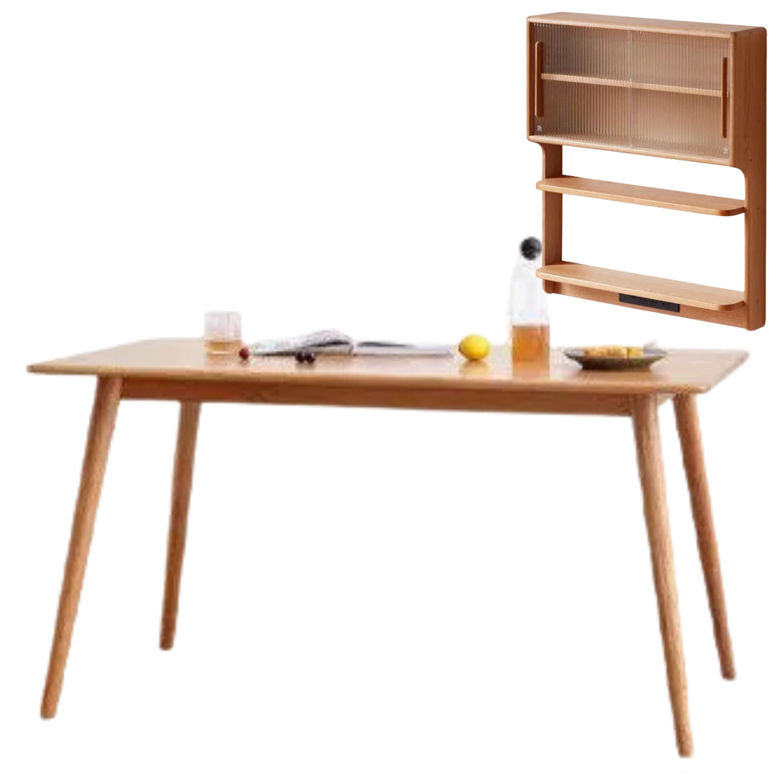 Oak, Beech, Cherry Wood Solid Wood Wall-Mounted Suspended Cabinet