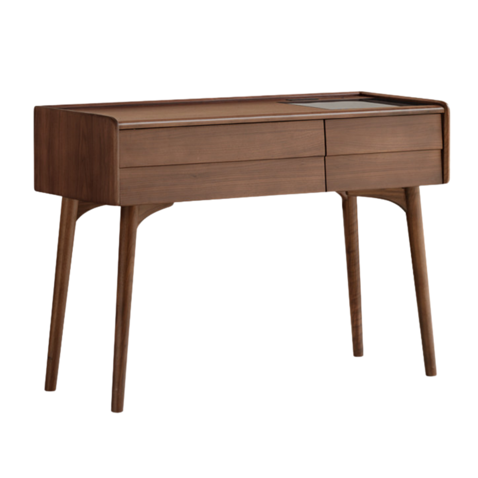 Black Walnut Solid Wood Italian Light Luxury Dressing Table
