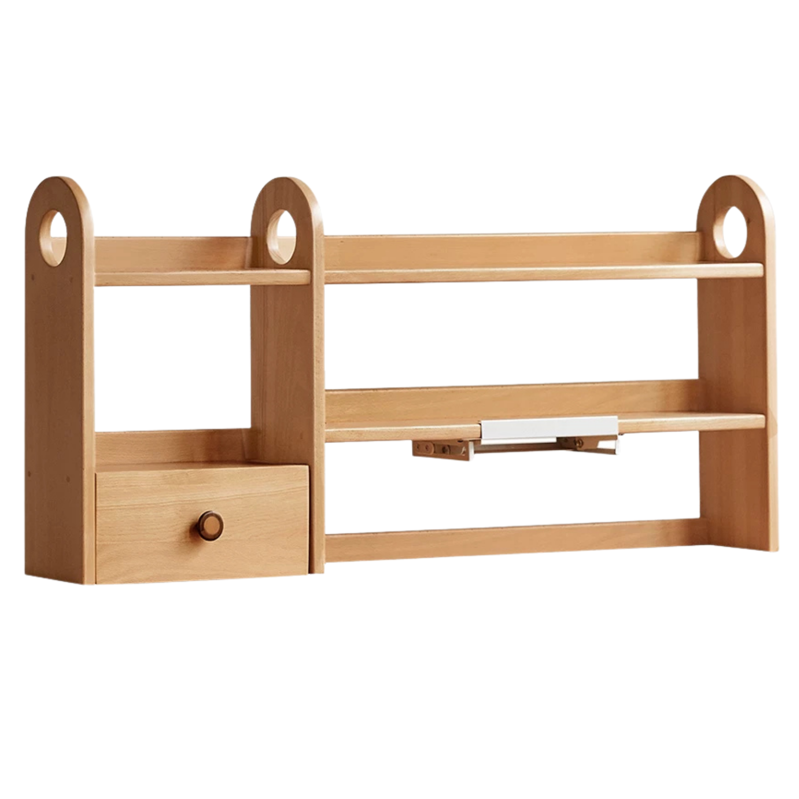 Beech Solid Wood Modern Bookshelf