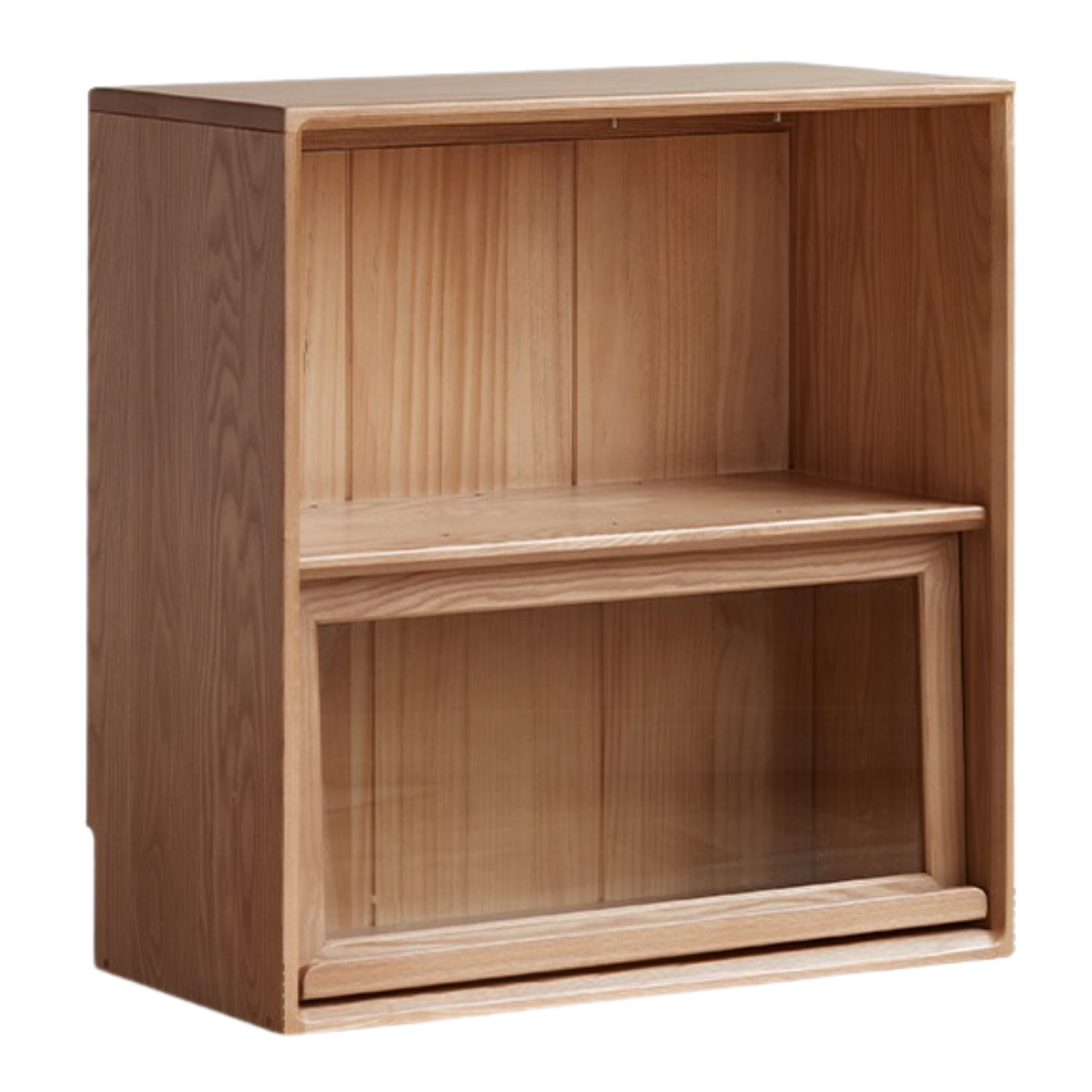 Ash, White Ash, Oak Solid Wood Combination Module Bookcase))