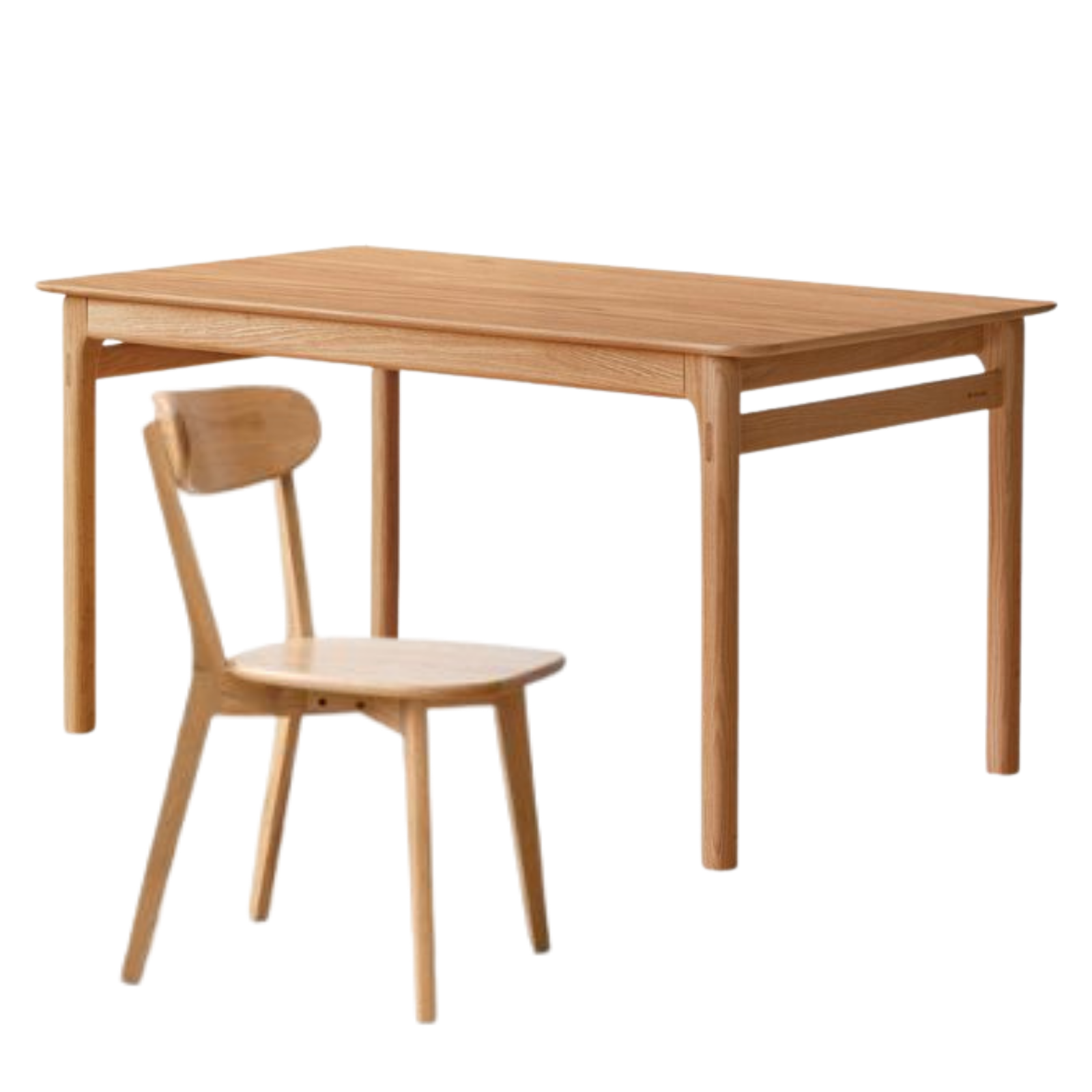 Oak Solid Wood Modern Minimalist Long Dining Table