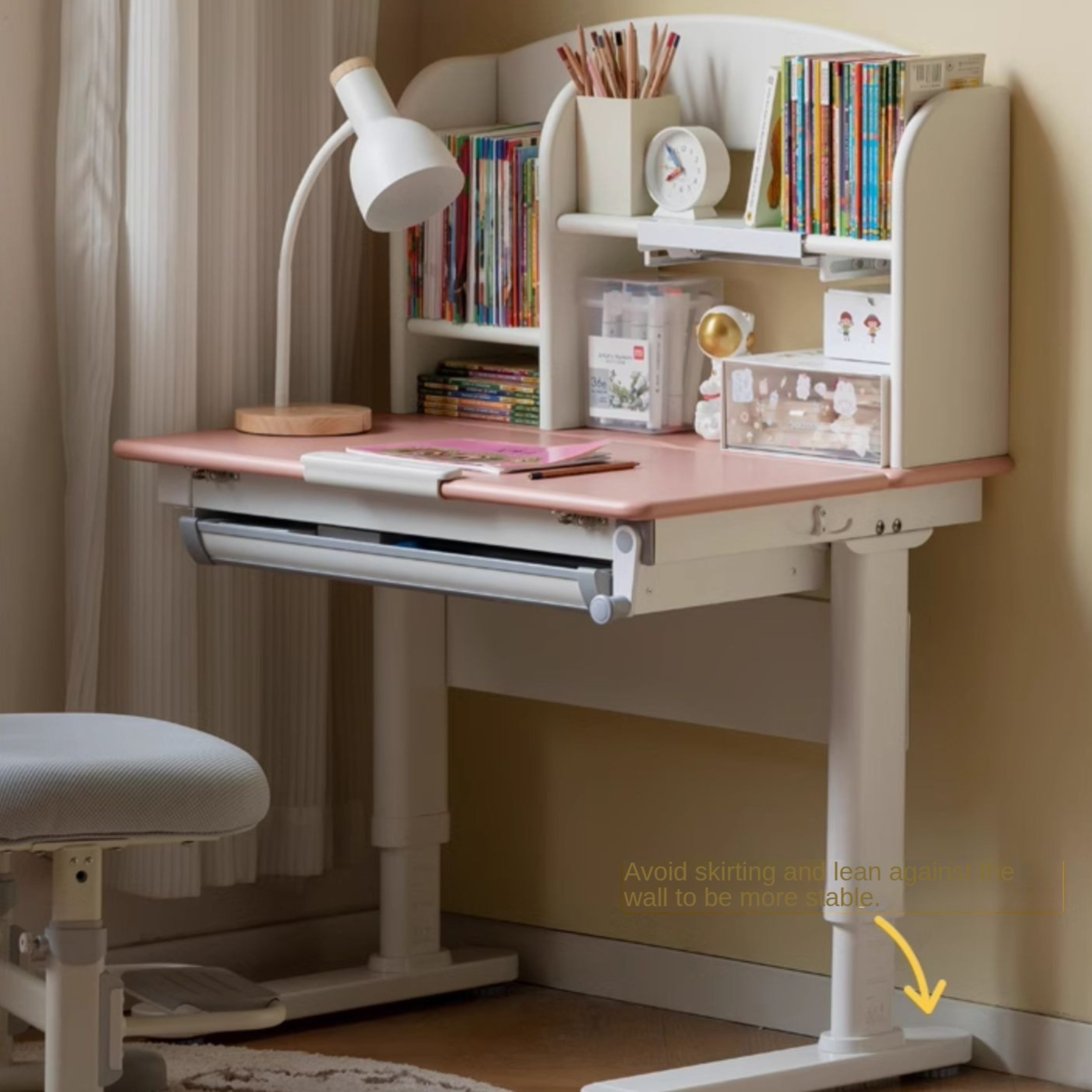 Poplar Solid Wood Children's Study Desk