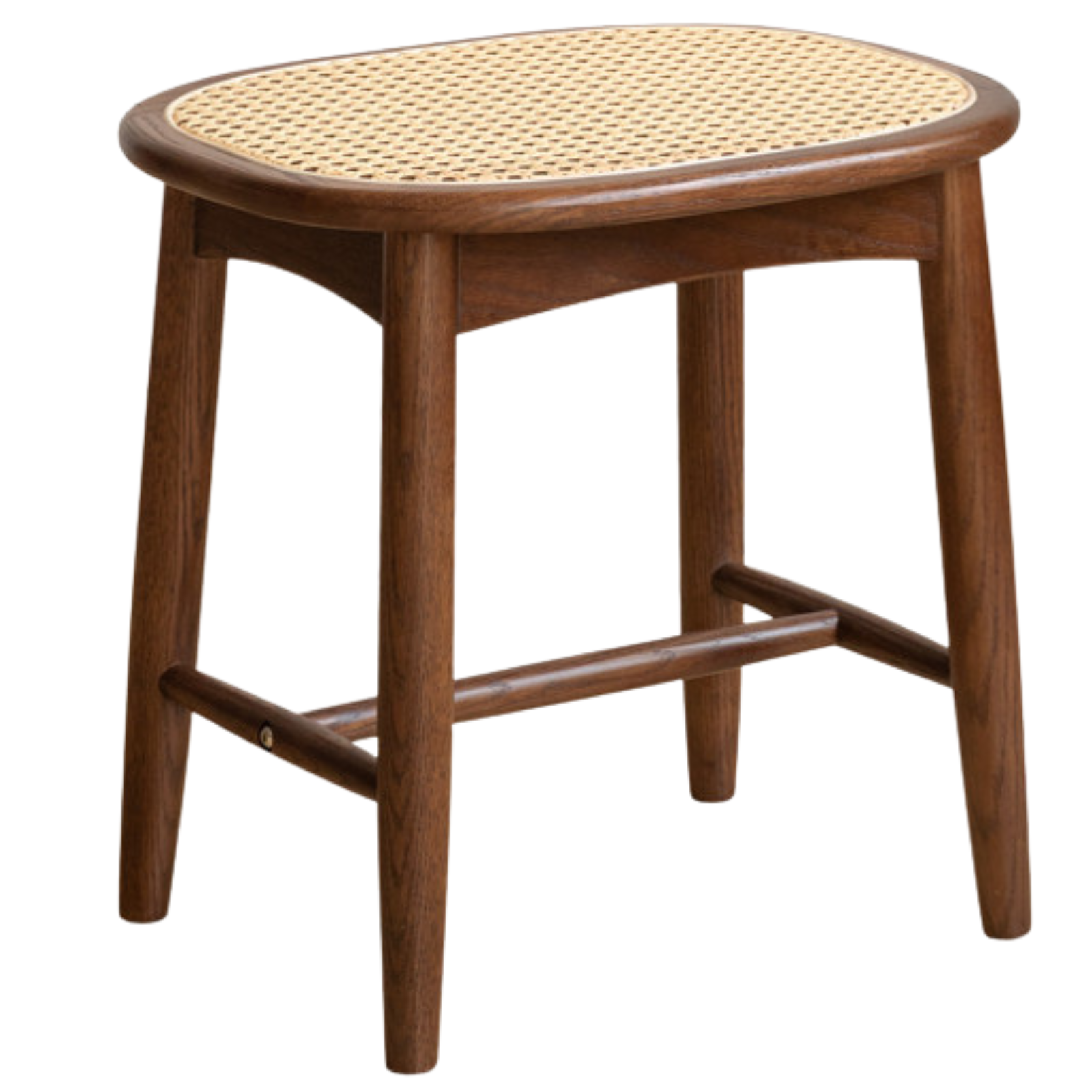 Black Walnut, Oak Solid Wood Modern Makeup Stool
