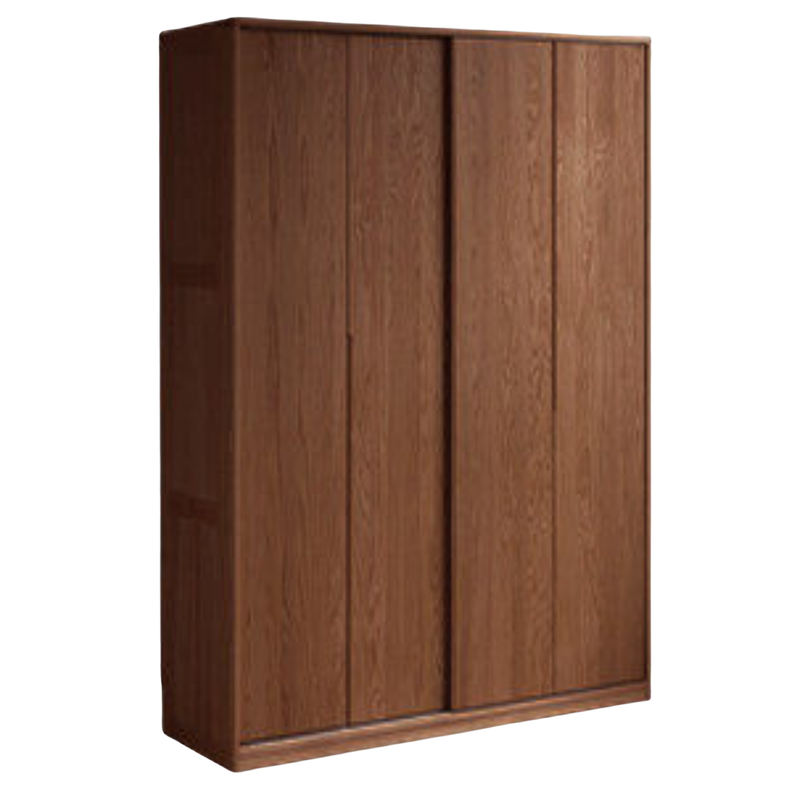 Oak Solid Wood Sliding Door Wardrobe.