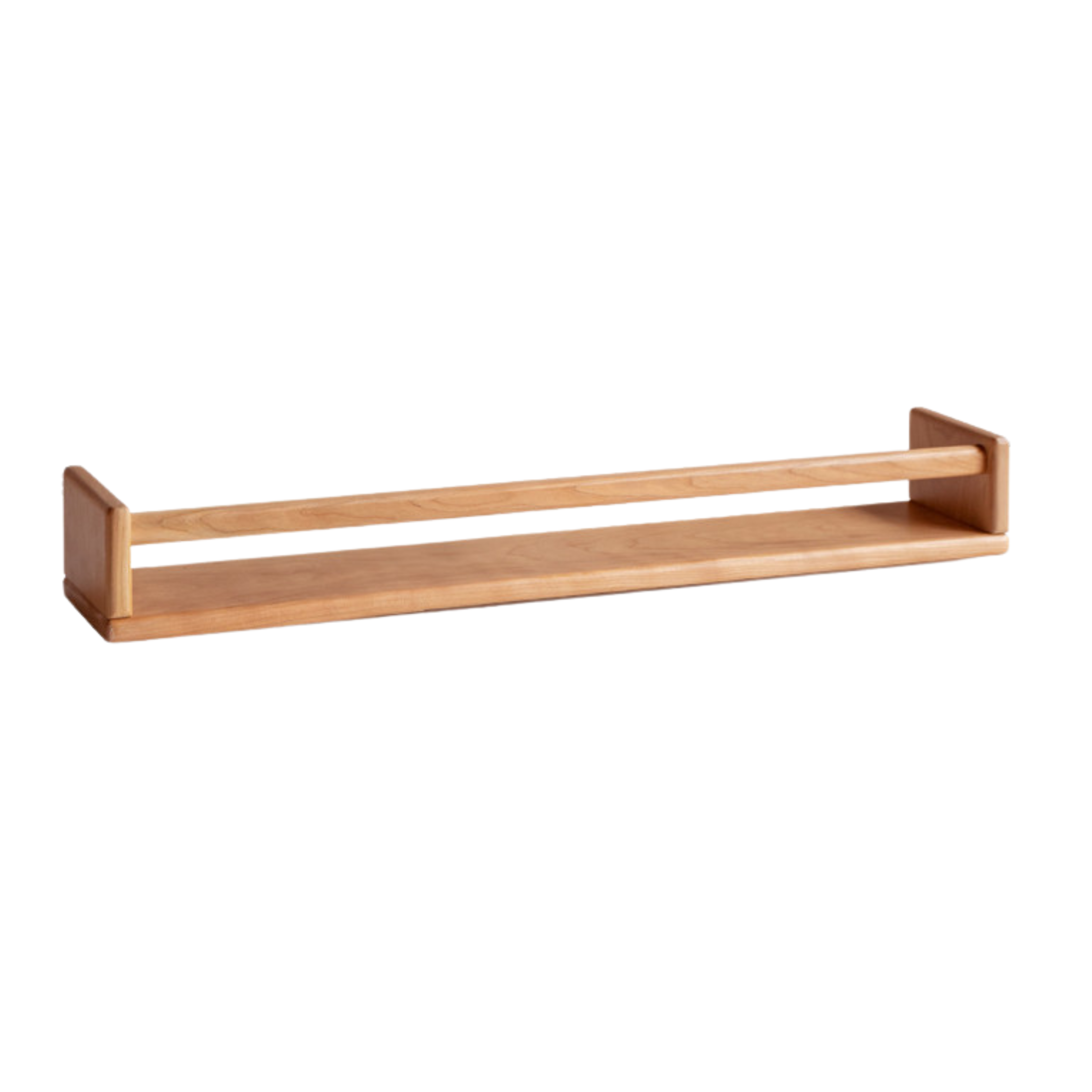 Black Walnut, Cherry Solid Wood Wall Rack Hanging Storage Bookshelf