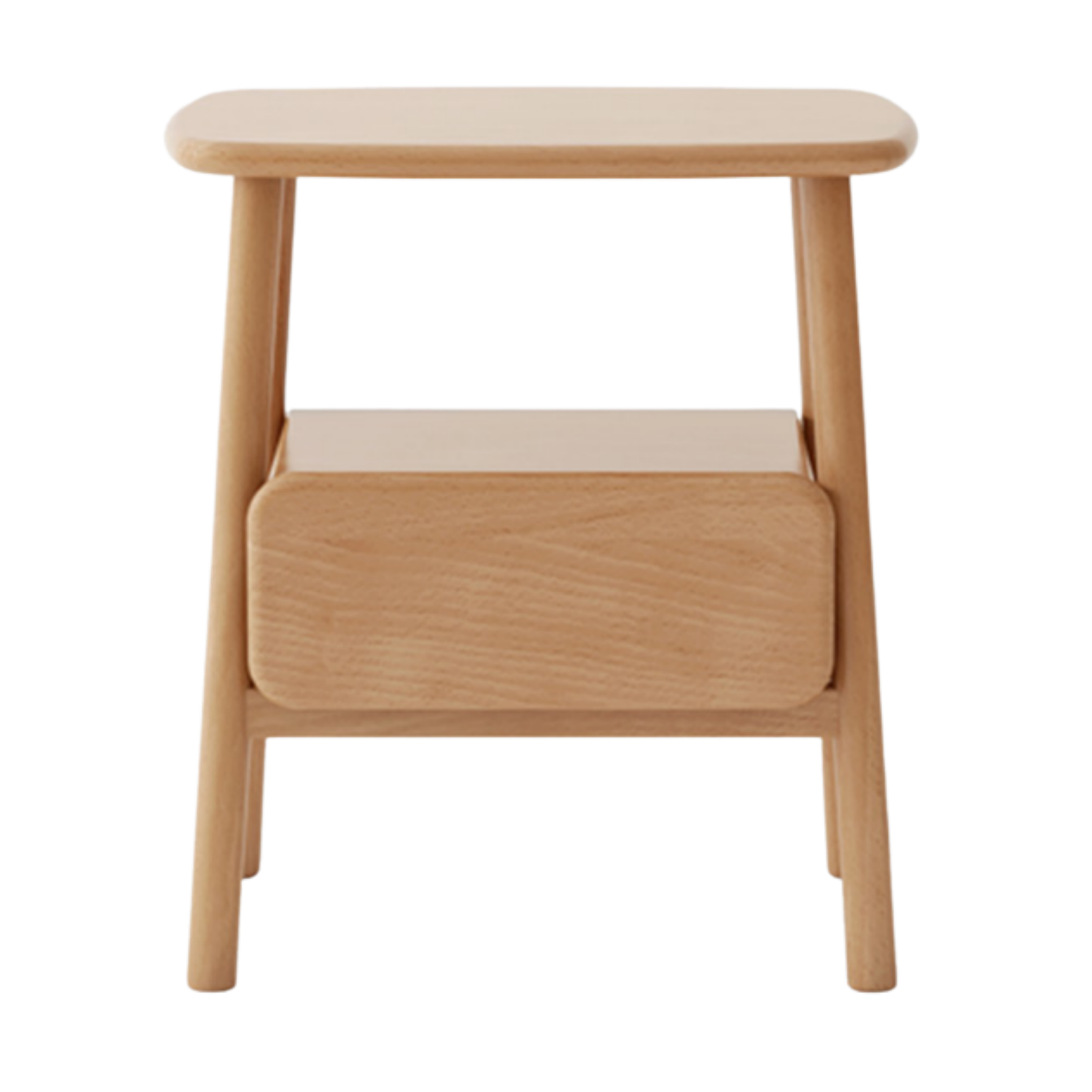 Oak, Beech Solid Wood Nightstand