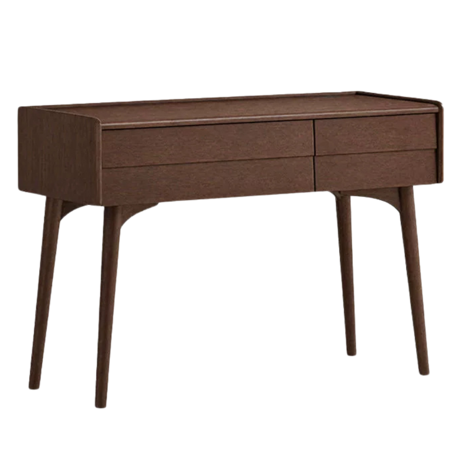Black Walnut Solid Wood, Solid Longan Hardwood Dressing Table Italian Light Luxury Vanity Table