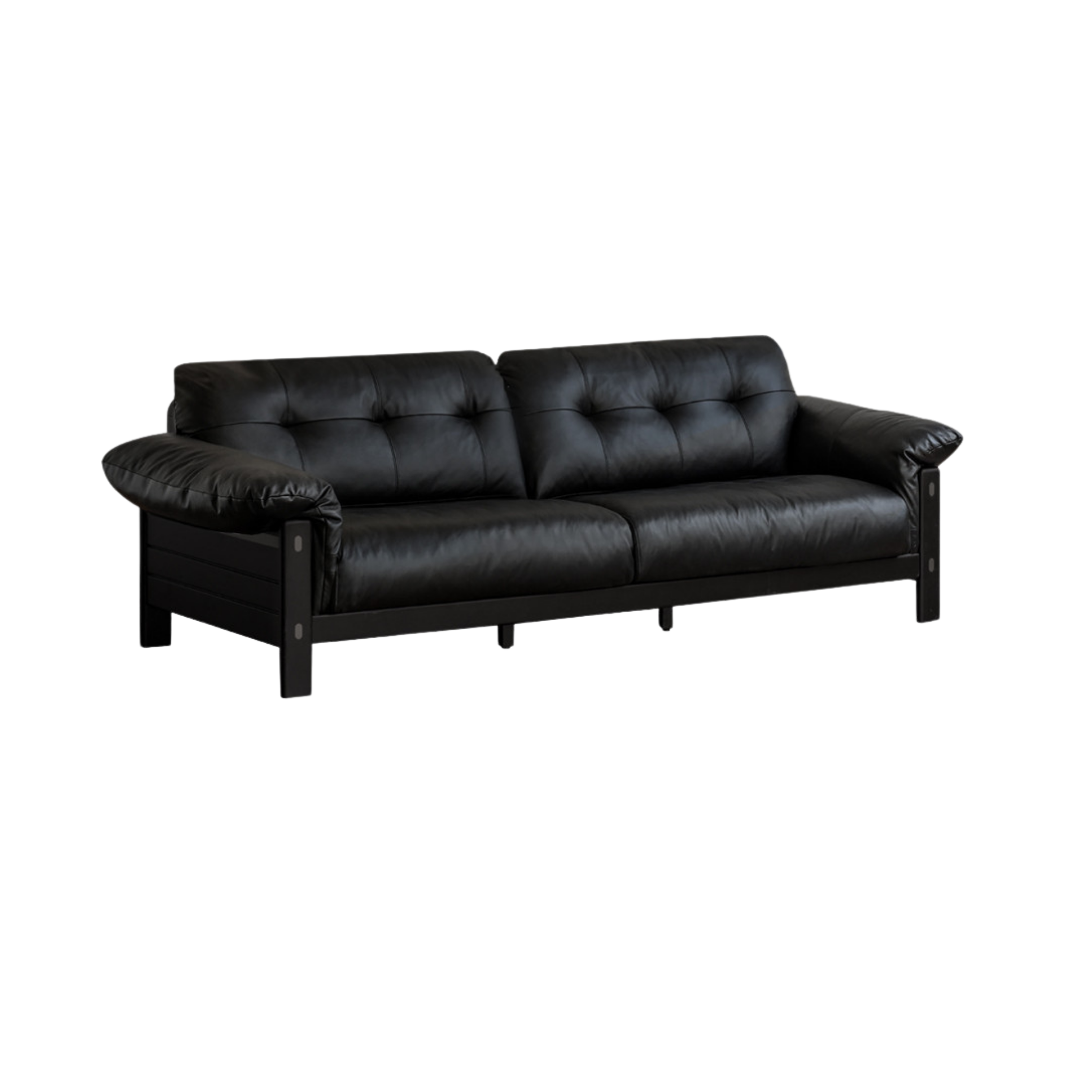 Ash Solid Wood Fabric, Leather Sofa