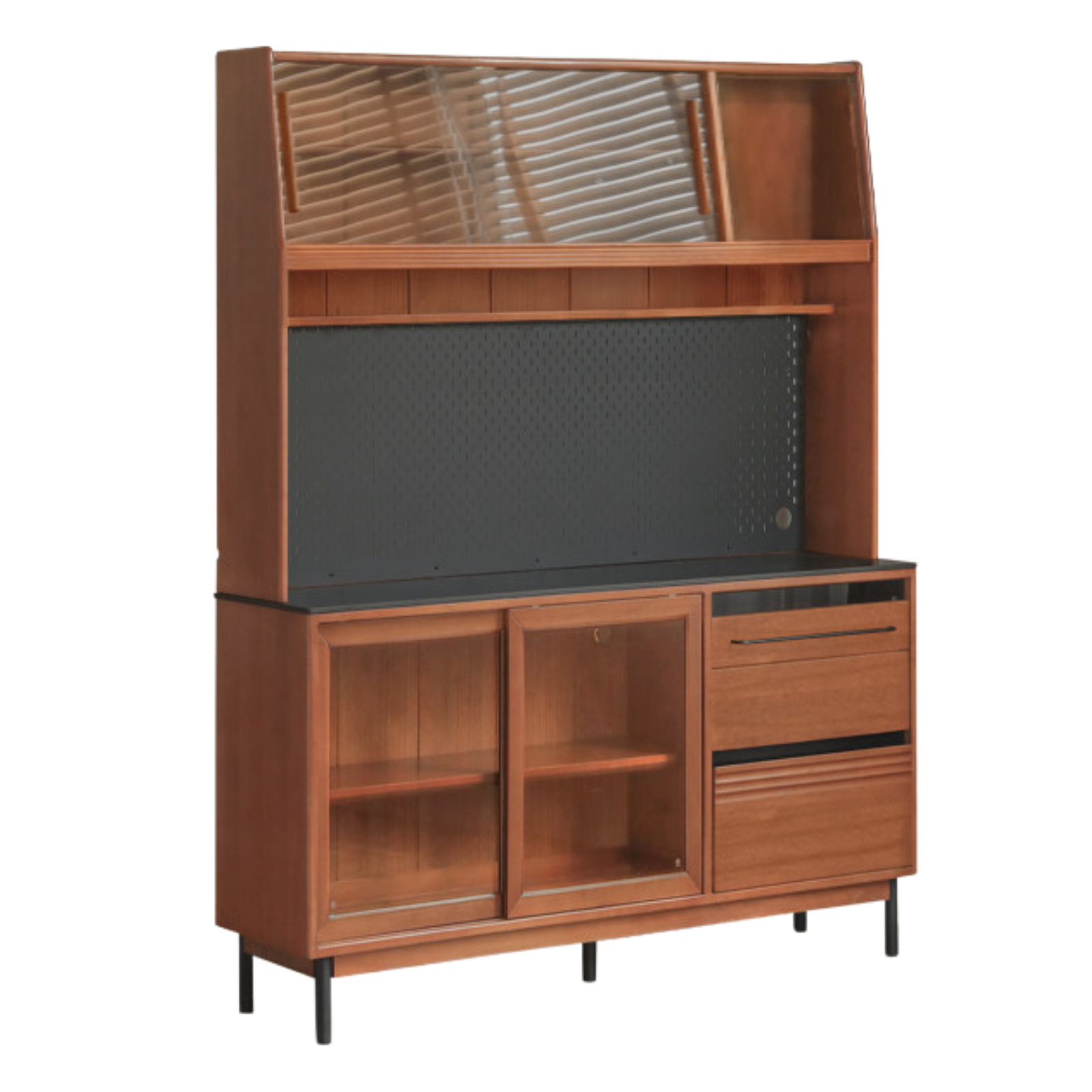 Poplar, Birch  Solid Wood Antique Style Dining Cabinet