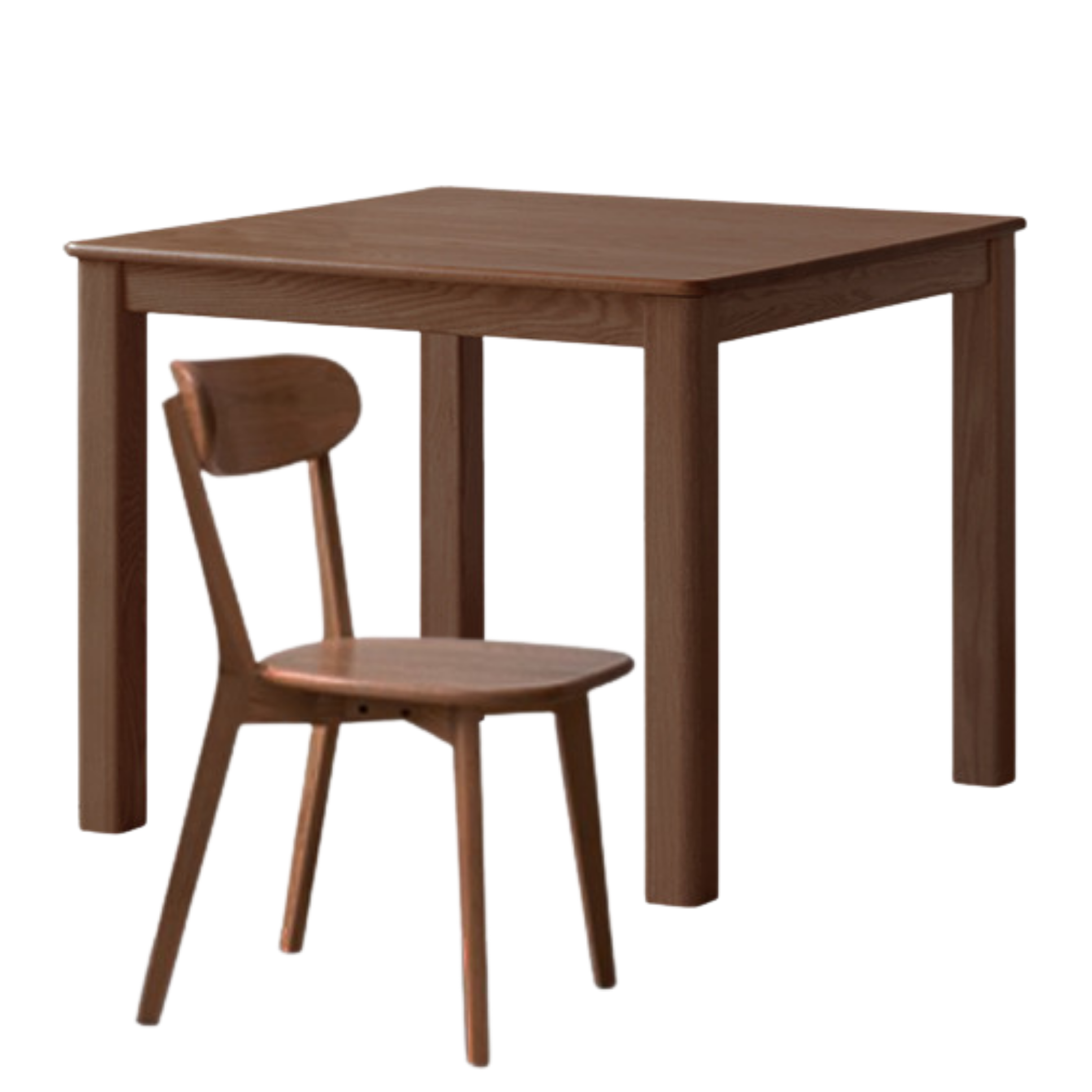 Oak Solid Wood Square Dining Table