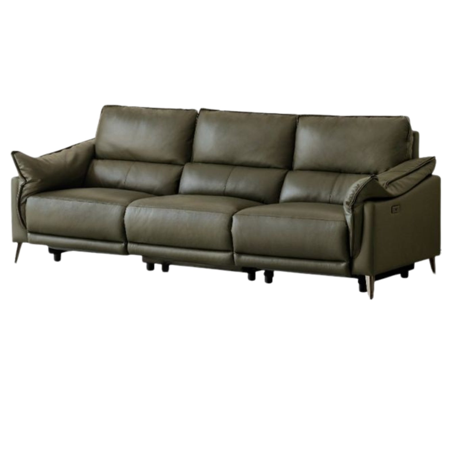 Genuine Leather Italian Style Zero-Wall Electric Recliner Sofa