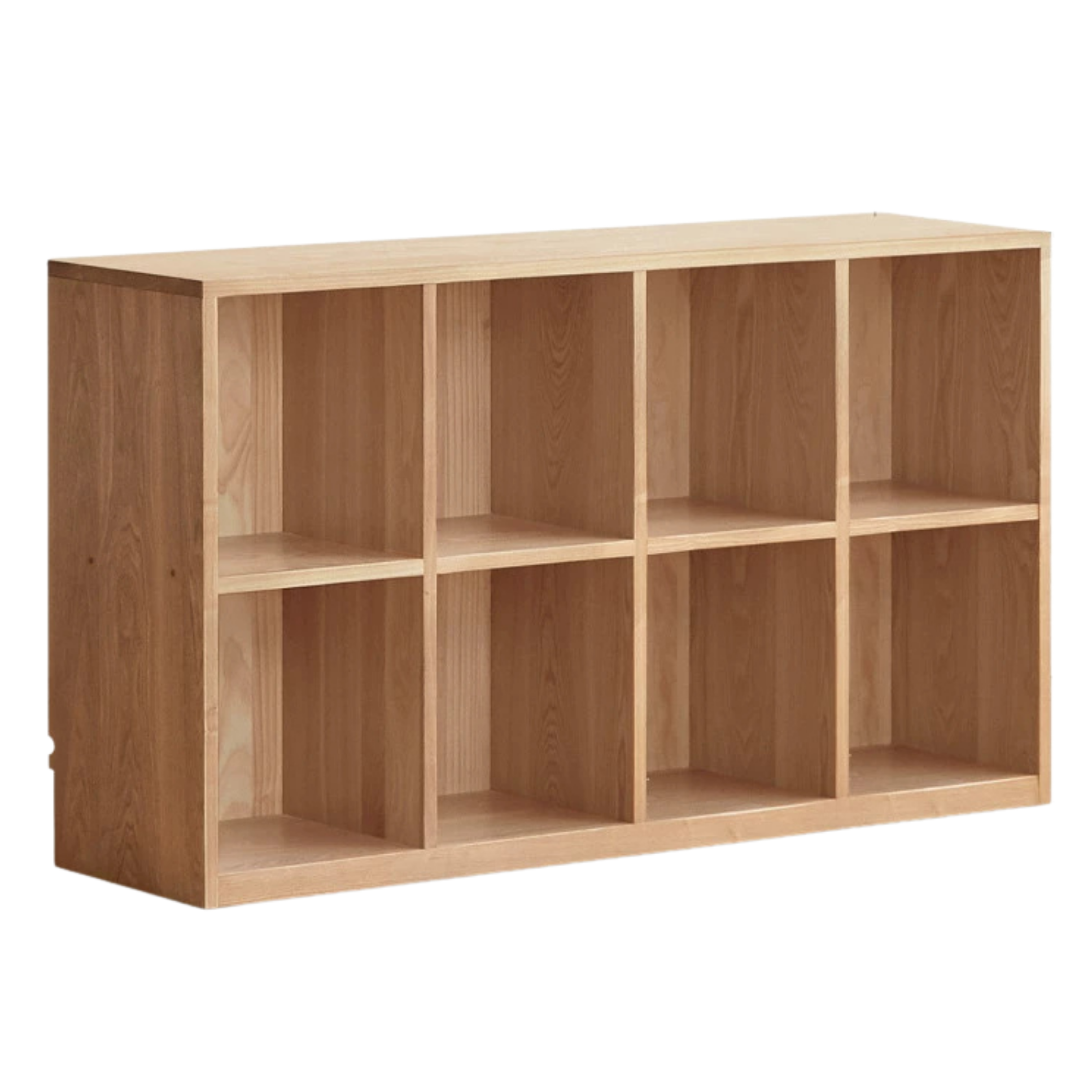 Ash Solid Wood Bookcase Storage Cabinet