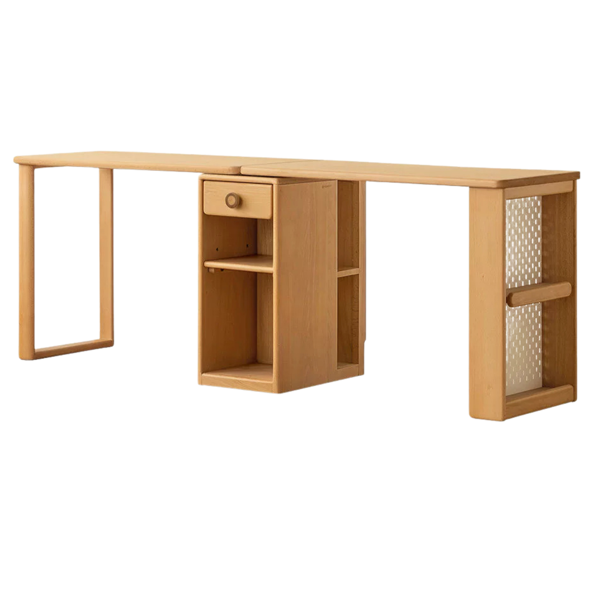 Beech Solid Wood Telescopic Student Writing Desk