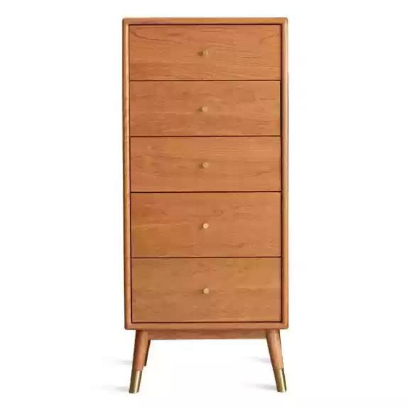 Cherry Solid Wood Modern Light Luxury Chest of Drawers