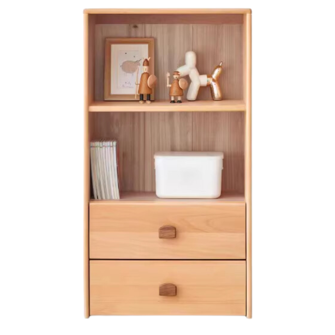 Beech solid wood combination Bookshelf, Cabinet