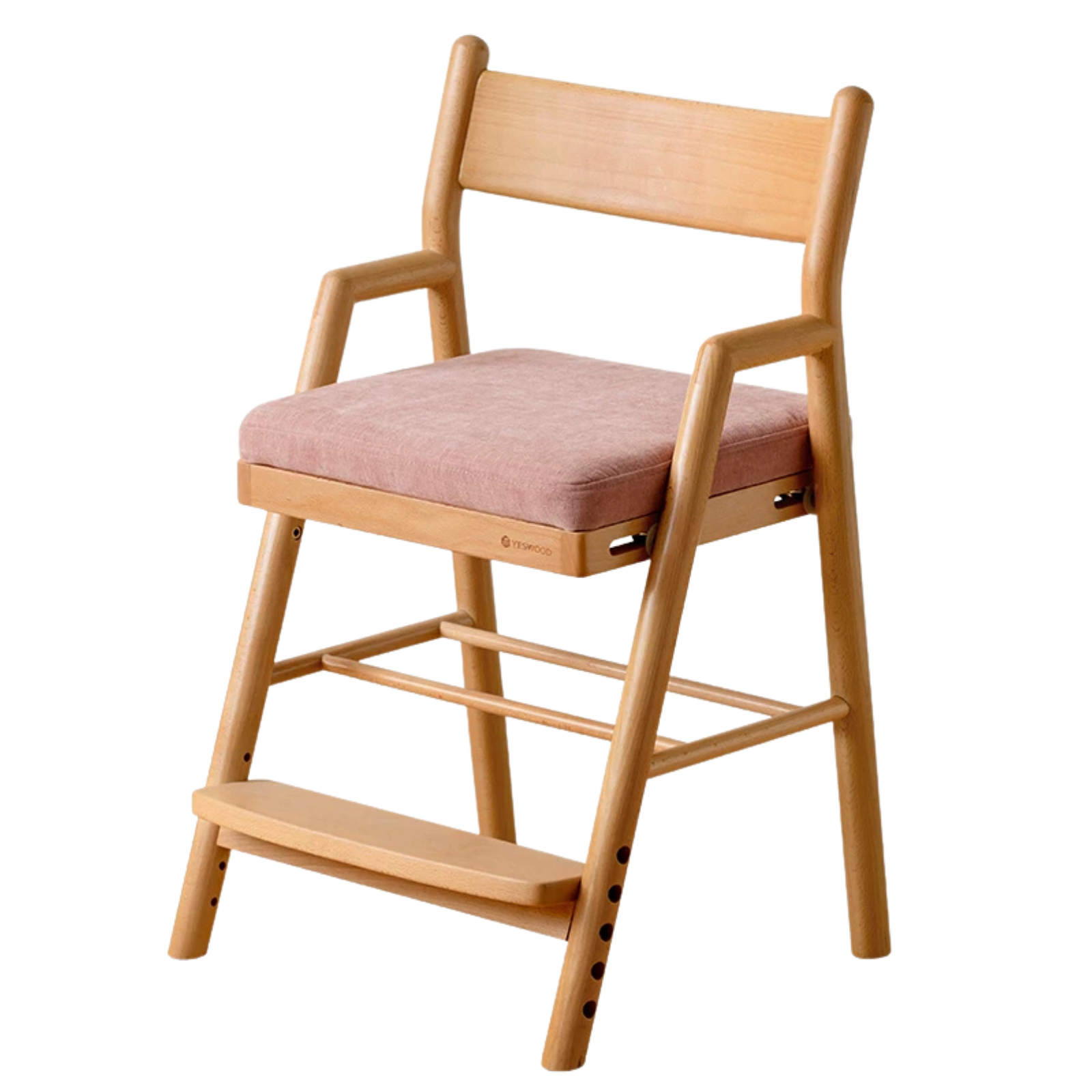 Oak, Beech Solid Wood Kids Chair Height-Adjustable