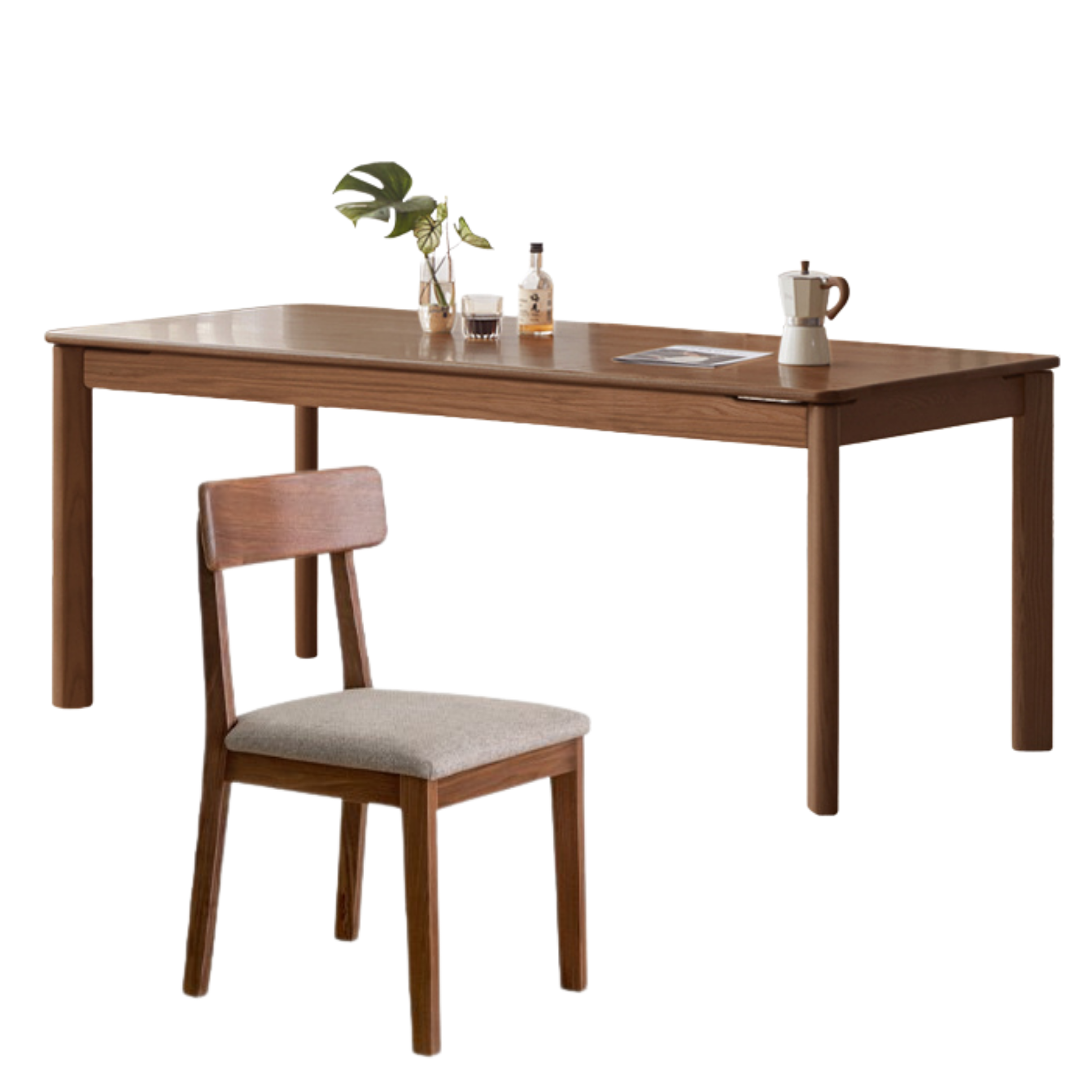 Ash, Oak Solid Wood Long Dining Table