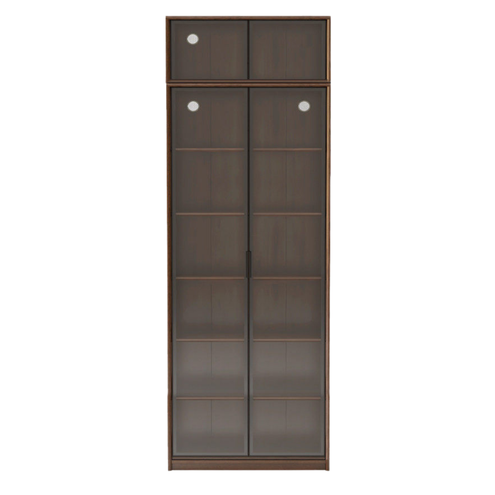Black Walnut, Golden Sandalwood Solid Wood Bookshelf