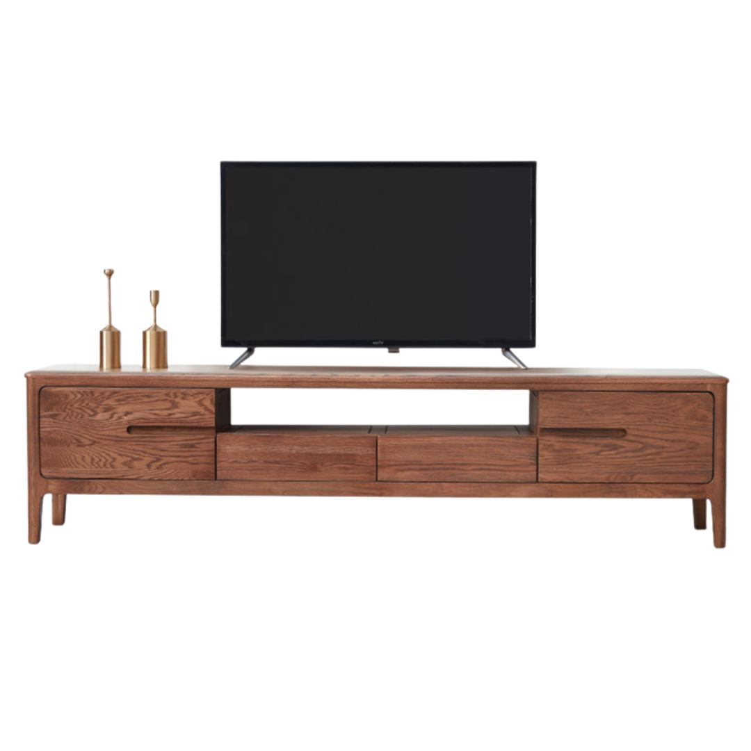 Oak Solid Wood TV Stand: