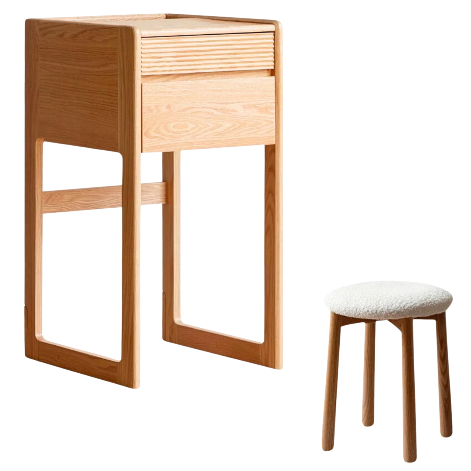 Oak Dressing Table Multifunctional nightstand