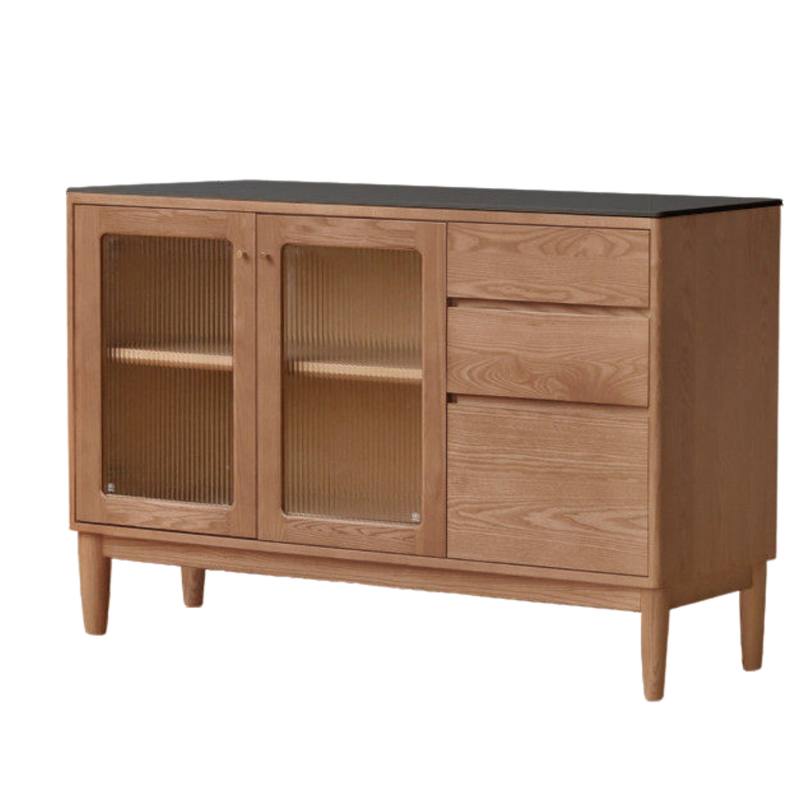 Ash Solid Wood Rock Board Dining Sideboard
