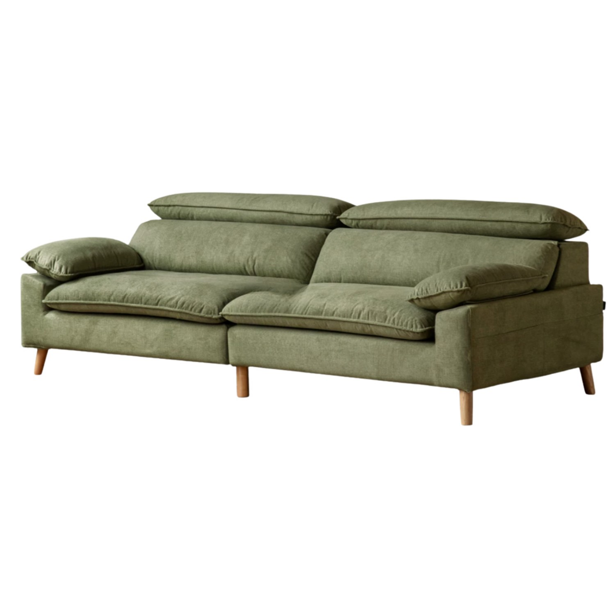 Deep Seat Sofa with Adjustable Headrest